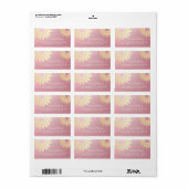 Yoga Meditation Instructor Roos Gold Mandala Lotus Etiket (Full Sheet)