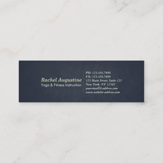 Yoga Meditation Instructor Roos Gold Mandala Lotus Mini Visitekaartje (Achterkant)