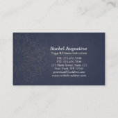 Yoga Meditation Instructor Roos Gold Mandala Lotus Visitekaartje (Achterkant)