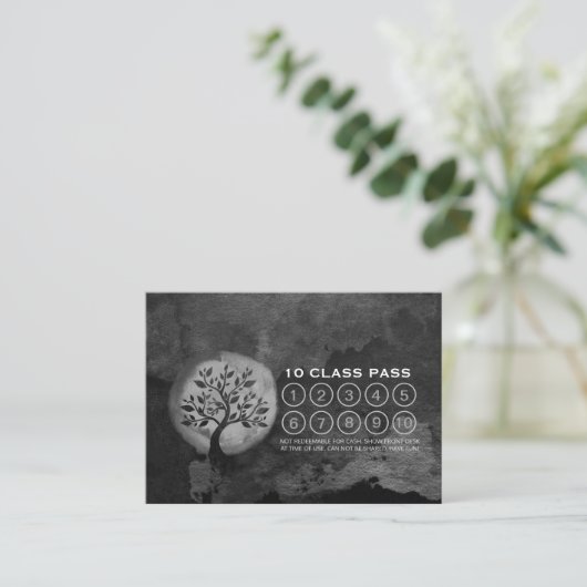 Yoga Meditation Instructor Tree Class Pass Loyalty (Staand voorkant)
