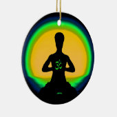 Yoga Meditation Keramisch Ornament (Rechts)