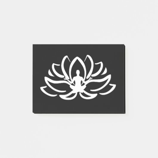 Yoga Meditation Lotus Post-it® Notes (Voorkant)