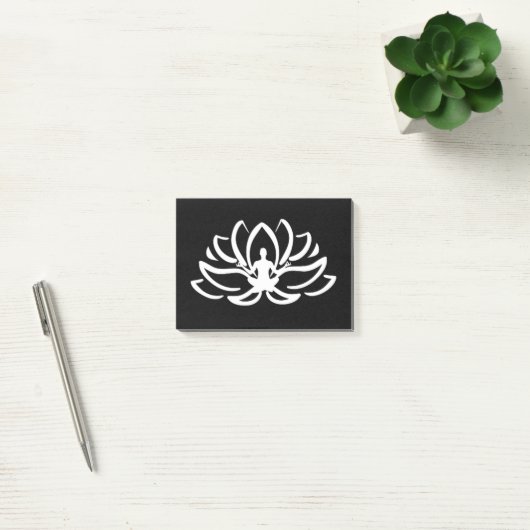 Yoga Meditation Lotus Post-it® Notes (Kantoor)