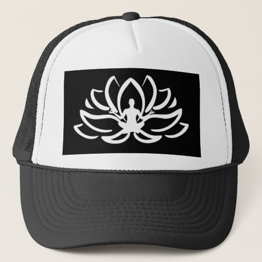 Yoga Meditation Lotus Trucker Pet (Voorkant)