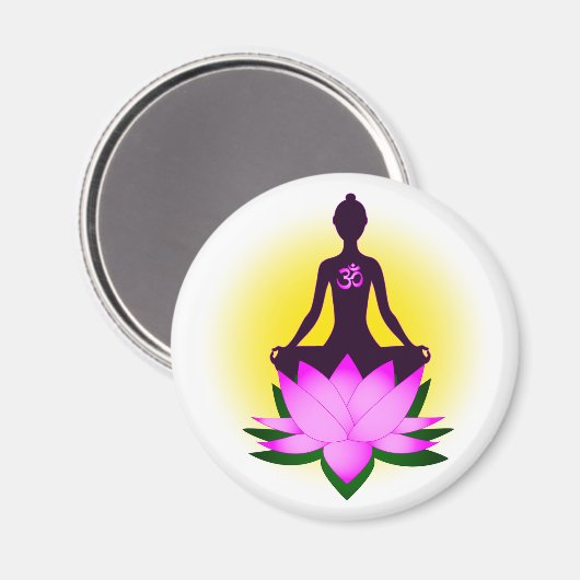 Yoga meditation magneet (Voorkant / Achterkant)