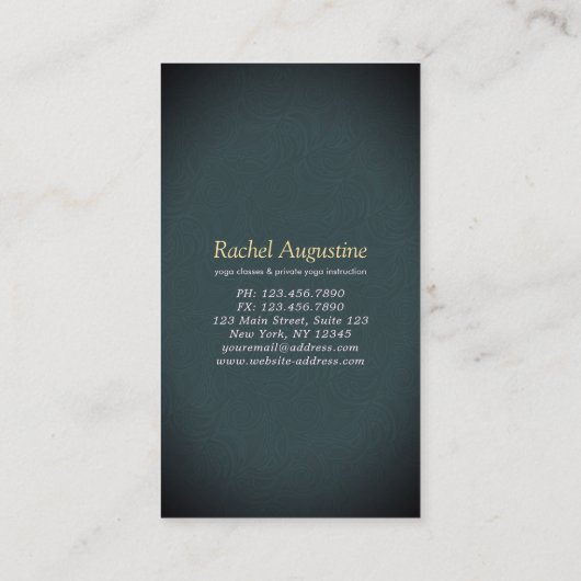 Yoga Meditation Moon Sky Ocean Beach 5 class pass Klantenkaartje (Achterkant)