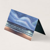 Yoga Meditation Moonlight Sky Zee Beach Price List Visitekaartje (Achterkant)