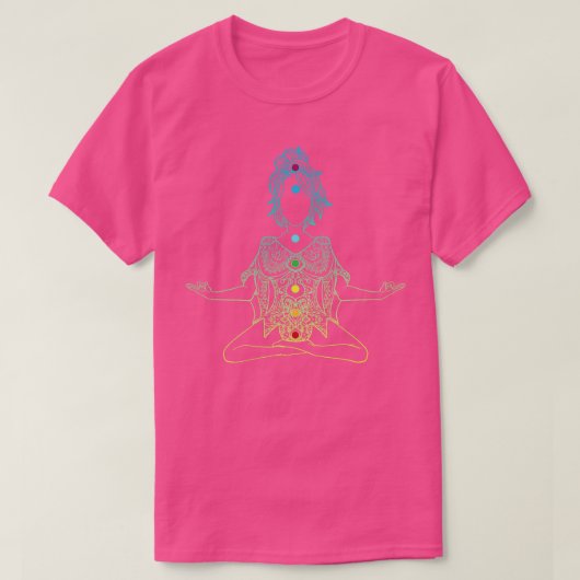 Yoga Meditation Namaste T-shirt (Design voorkant)