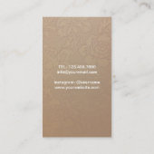 Yoga & Meditation Om Sign  Visitekaartje (Achterkant)