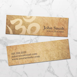 Yoga & Meditation  Om Symbol mini Visitekaartje