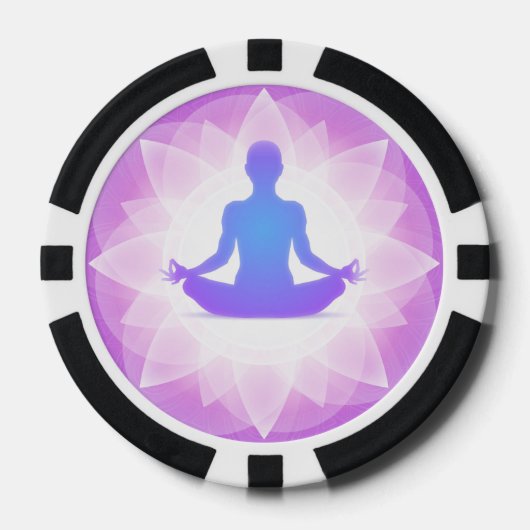 Yoga Meditation Pokerchips (Voorkant)