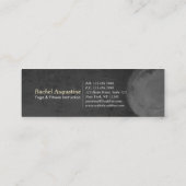 Yoga Meditation Pose Gold OM Symbol Galaxy Nebula Mini Visitekaartje (Achterkant)