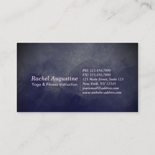 Yoga Meditation Pose Om Sign Class Pass Klantenkaartje (Achterkant)