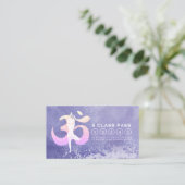 Yoga Meditation Pose Om Sign Class Pass Klantenkaartje (Staand voorkant)