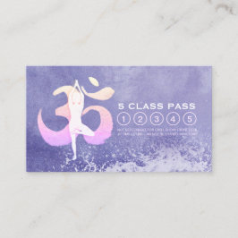Yoga Meditation Pose Om Sign Class Pass Klantenkaartje