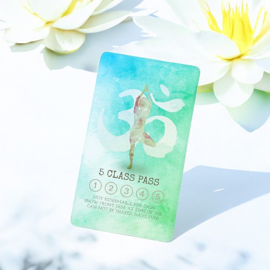 Yoga Meditation Pose om Symbol Class Pass Loyalty