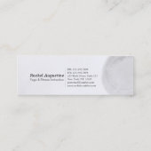 Yoga Meditation Pose OM-symbool Modern Black & Gol Mini Visitekaartje (Achterkant)