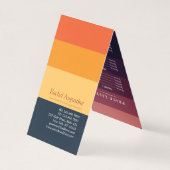 Yoga Meditation Pose Sun Flying Island Prijslijst Visitekaartje (Achterkant)