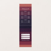 Yoga Meditation Pose Sun Flying Island Prijslijst Visitekaartje (Binnenkant ongevouwen)