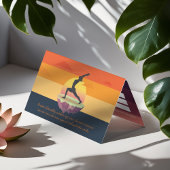 Yoga Meditation Pose Sun Flying Island Prijslijst Visitekaartje