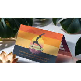 Yoga Meditation Pose Sun Flying Island Prijslijst Visitekaartje