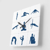 Yoga Meditation Positions Vierkante Klok (Hoek)