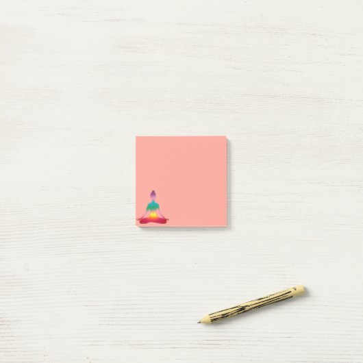 Yoga Meditation Post-it® Notes (Op bureau)