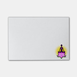 Yoga meditation post-it® notes