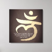 Yoga Meditation Quote Root Chakra Mantra LAM Sign Canvas Afdruk (Voorkant)