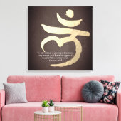 Yoga Meditation Quote Root Chakra Mantra LAM Sign Canvas Afdruk (Insitu (Woonkamer))