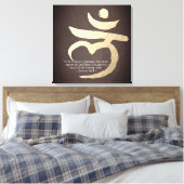 Yoga Meditation Quote Root Chakra Mantra LAM Sign Canvas Afdruk (Insitu (Slaapkamer))