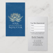 Yoga Meditation Reiki Instructeur Benoeming Lotus Afsprakenkaartje (Voorkant / Achterkant)