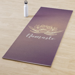 YOGA Meditation Reiki Instructeur Paars Gold Lotus Yogamat