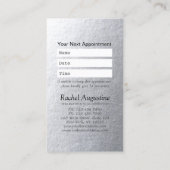 Yoga Meditation Reiki Instructor Black Silver Tree Afsprakenkaartje (Achterkant)