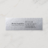 Yoga Meditation Reiki Instructor Black Silver Tree Mini Visitekaartje (Achterkant)