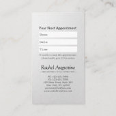 YOGA Meditation Reiki Instructor Black White Lotus Afsprakenkaartje (Achterkant)