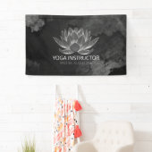 YOGA Meditation Reiki Instructor Black White Lotus Spandoek (Insitu)
