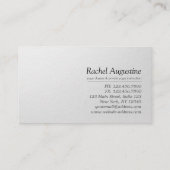 YOGA Meditation Reiki Instructor Black White Lotus Visitekaartje (Achterkant)