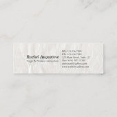 YOGA Meditation Reiki Instructor Blue en Gold Lotu Mini Visitekaartje (Achterkant)