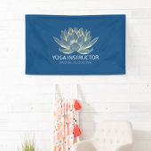 YOGA Meditation Reiki Instructor Blue en Gold Lotu Spandoek (Insitu)