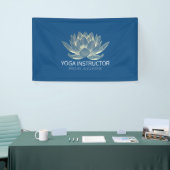 YOGA Meditation Reiki Instructor Blue en Gold Lotu Spandoek (Beurs)