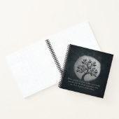 Yoga Meditation Reiki Instructor Silver Tree Quote Notitieboek (Binnen)