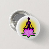 Yoga meditation ronde button 3,2 cm (Voorkant /achterkant)