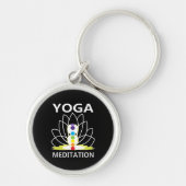 Yoga Meditation Sleutelhanger (Voorkant)