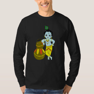 Yoga Meditation Spiritueel Hindu God Krishna T-shirt