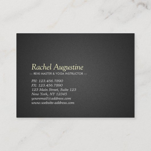 YOGA Meditation Studio Cadeaubon Gold Lotus Kortingskaartje (Achterkant)