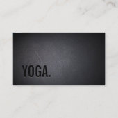 Yoga & Meditation Teacher Elegant Dark Visitekaartje (Voorkant)