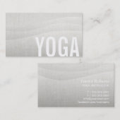 Yoga & Meditation Teacher Elegant stromend Visitekaartje (Voorkant / Achterkant)