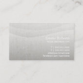 Yoga & Meditation Teacher Elegant stromend Visitekaartje (Achterkant)