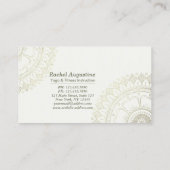 Yoga Meditation Teacher Gold Mandala Loyalty Punch (Achterkant)